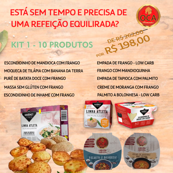 kit 1 – 10 produtos – oca